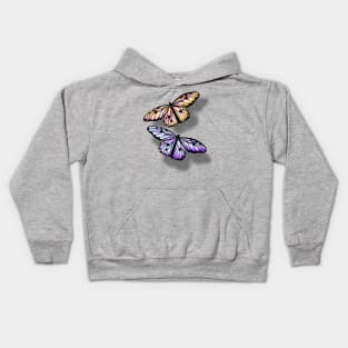 Colourful butterflies Kids Hoodie